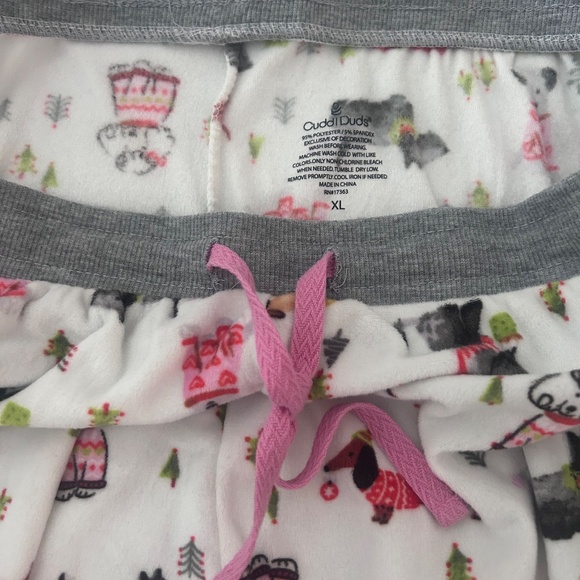 NWOT Fleece Matching Pajama Set Dog Print XL - Picture 5 of 5